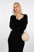 Tearz Dress - Anthracite Black