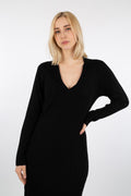 Tearz Dress - Anthracite Black