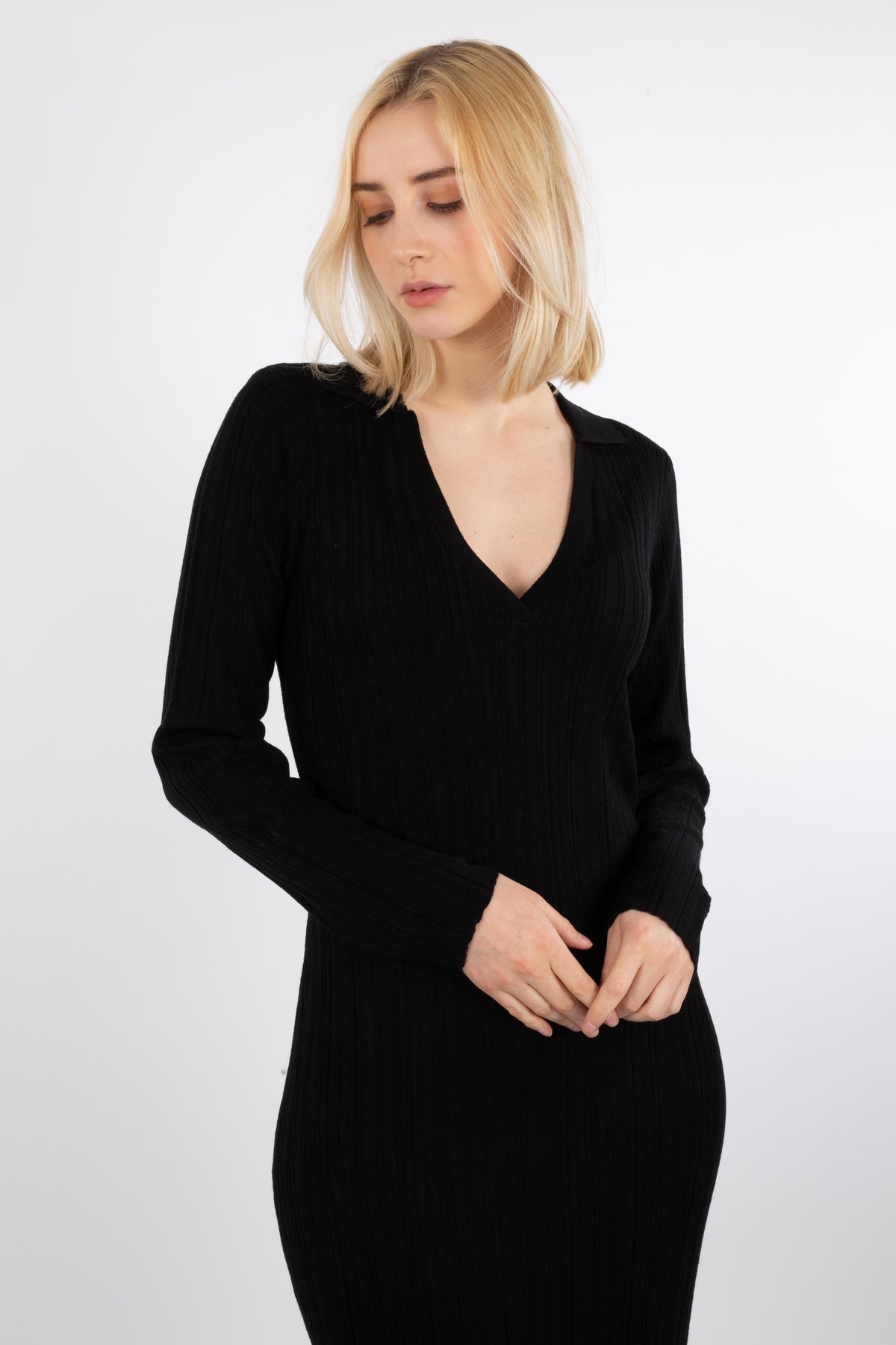 Tearz Dress - Anthracite Black