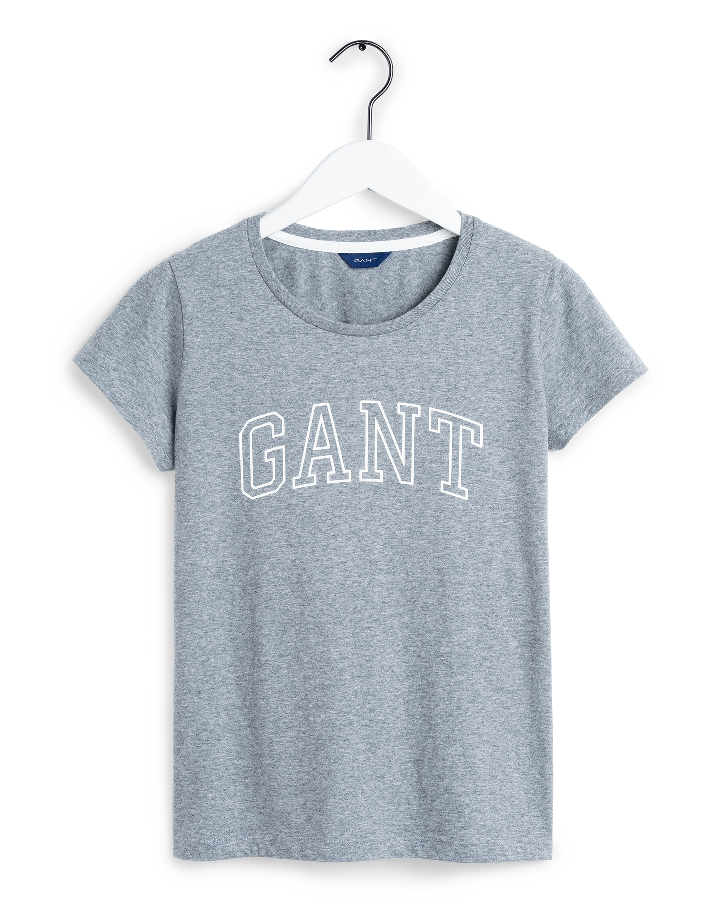 Arch Logo SS T-Shirt - Grey Melange - GANT - T-skjorter & Topper - VILLOID.no
