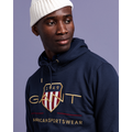 Archive Shield Hoodie - Evening Blue