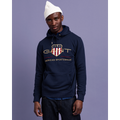 Archive Shield Hoodie - Evening Blue