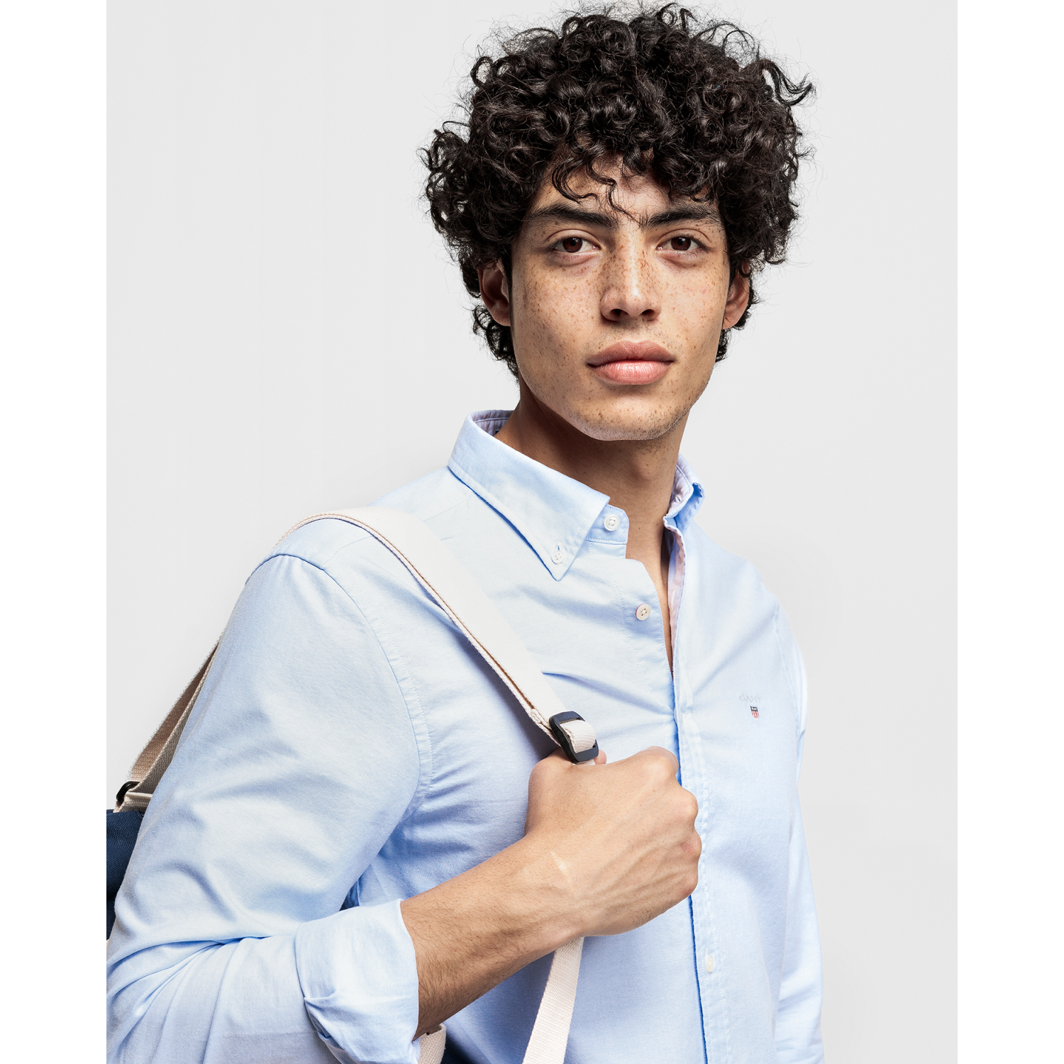 Slim Oxford BD - Capri Blue