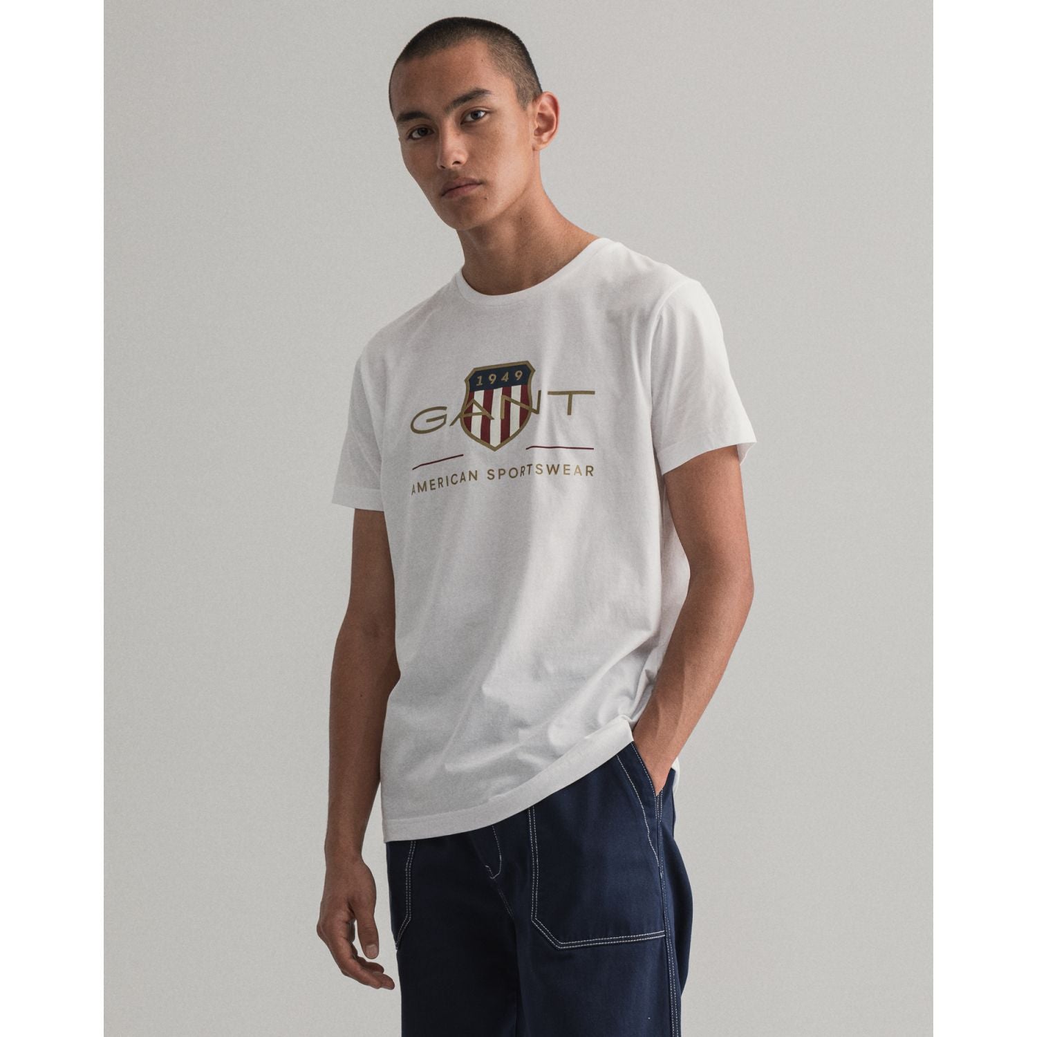 Archive Shield SS T-Shirt - White - Men