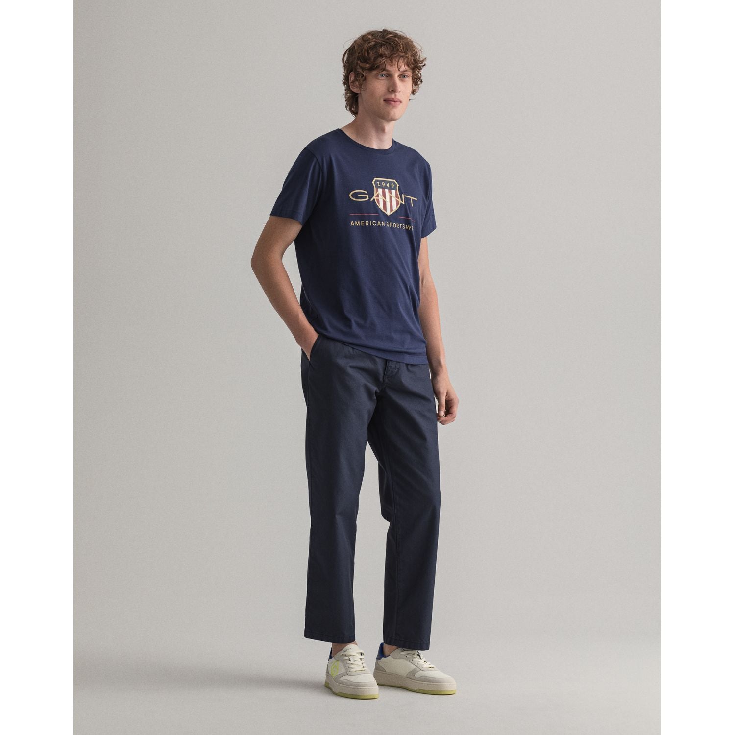 Archive Shield SS T-Shirt - Evening Blue - Men