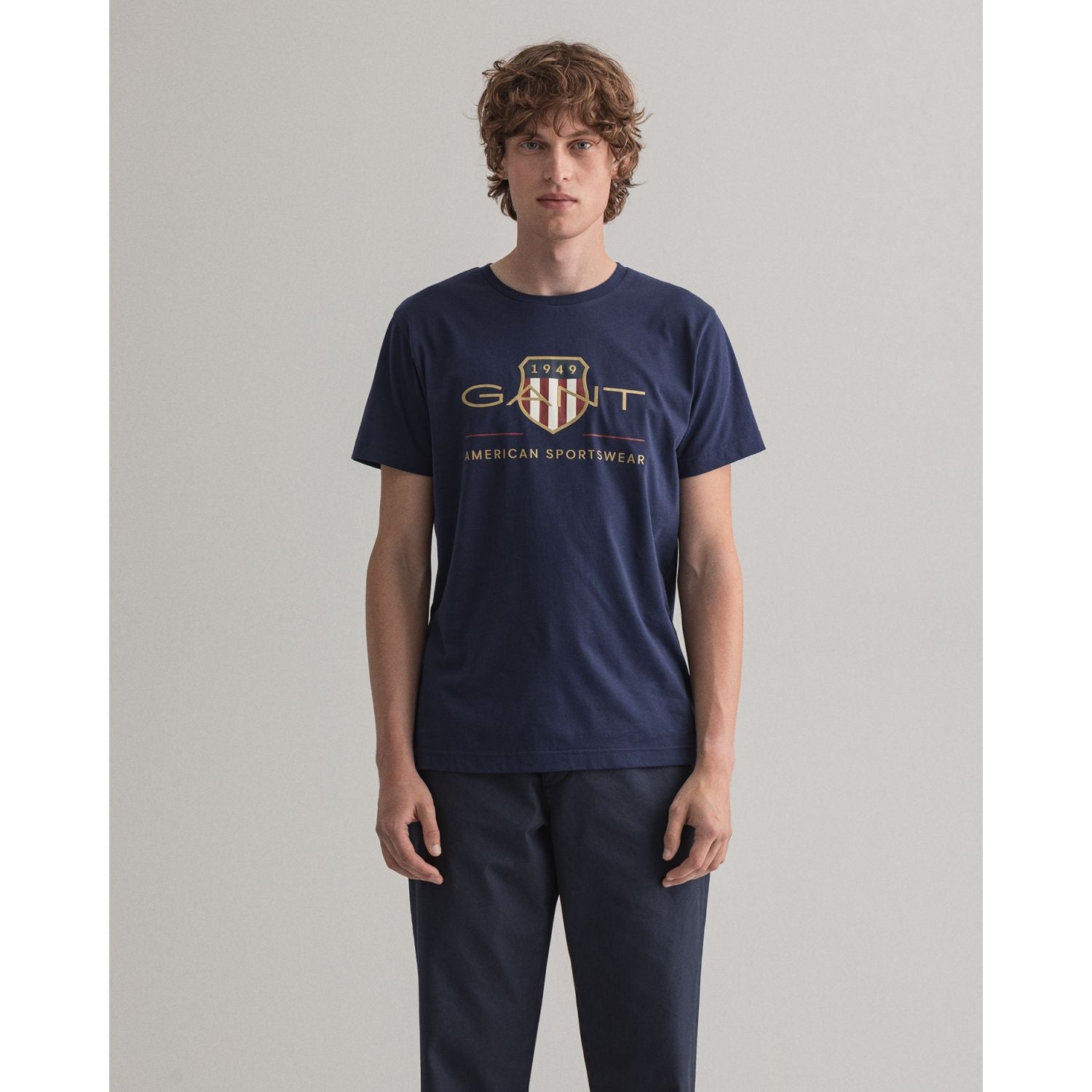 Archive Shield SS T-Shirt - Evening Blue - Men
