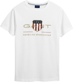 Archive Shield SS T-Shirt - White - Men