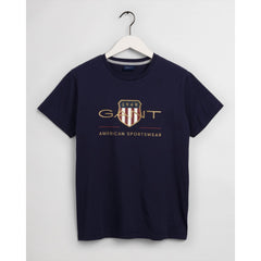 Archive Shield SS T-Shirt - Evening Blue - Men