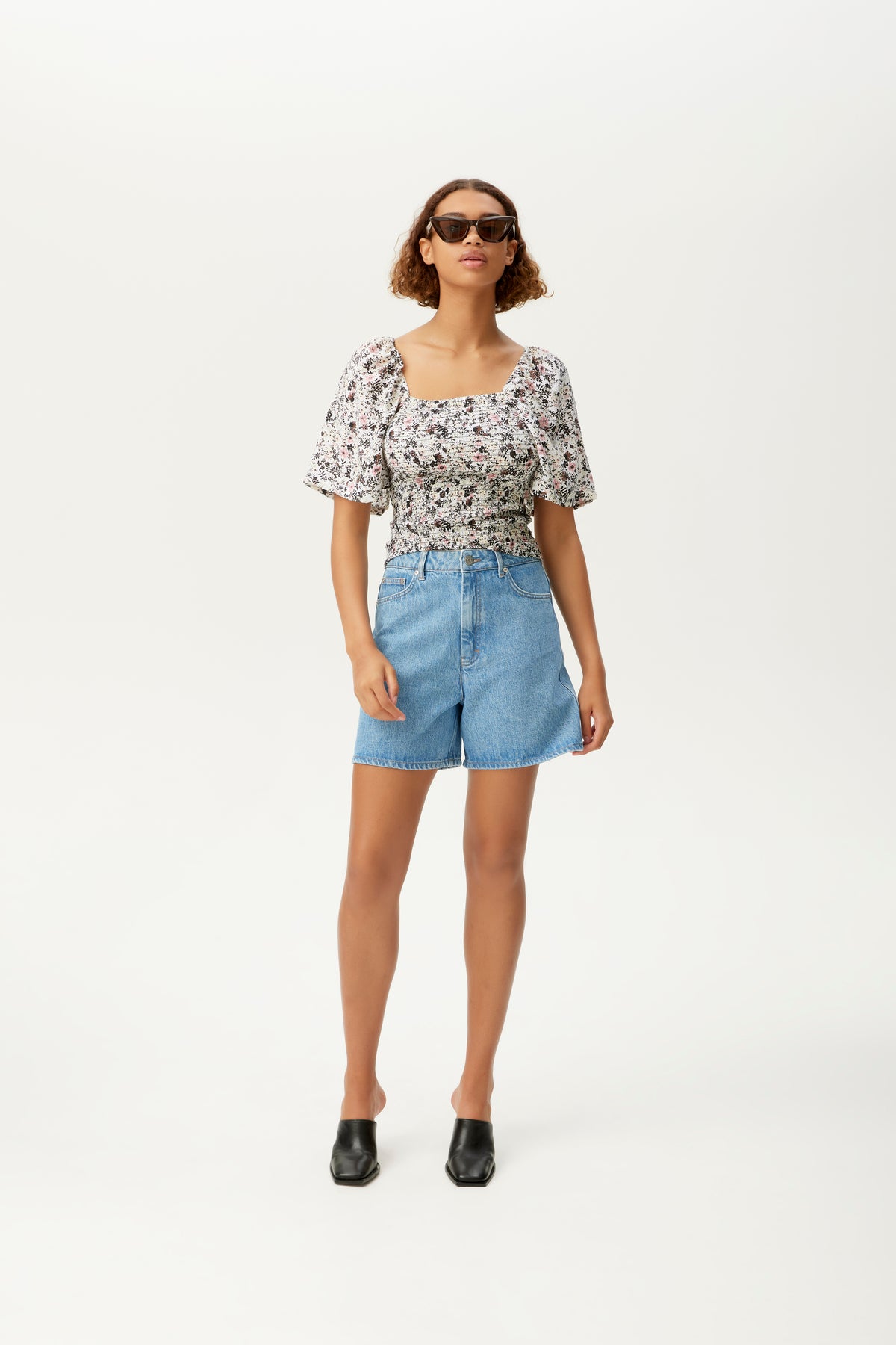JosyGZ Blouse - Pink Flower Draft