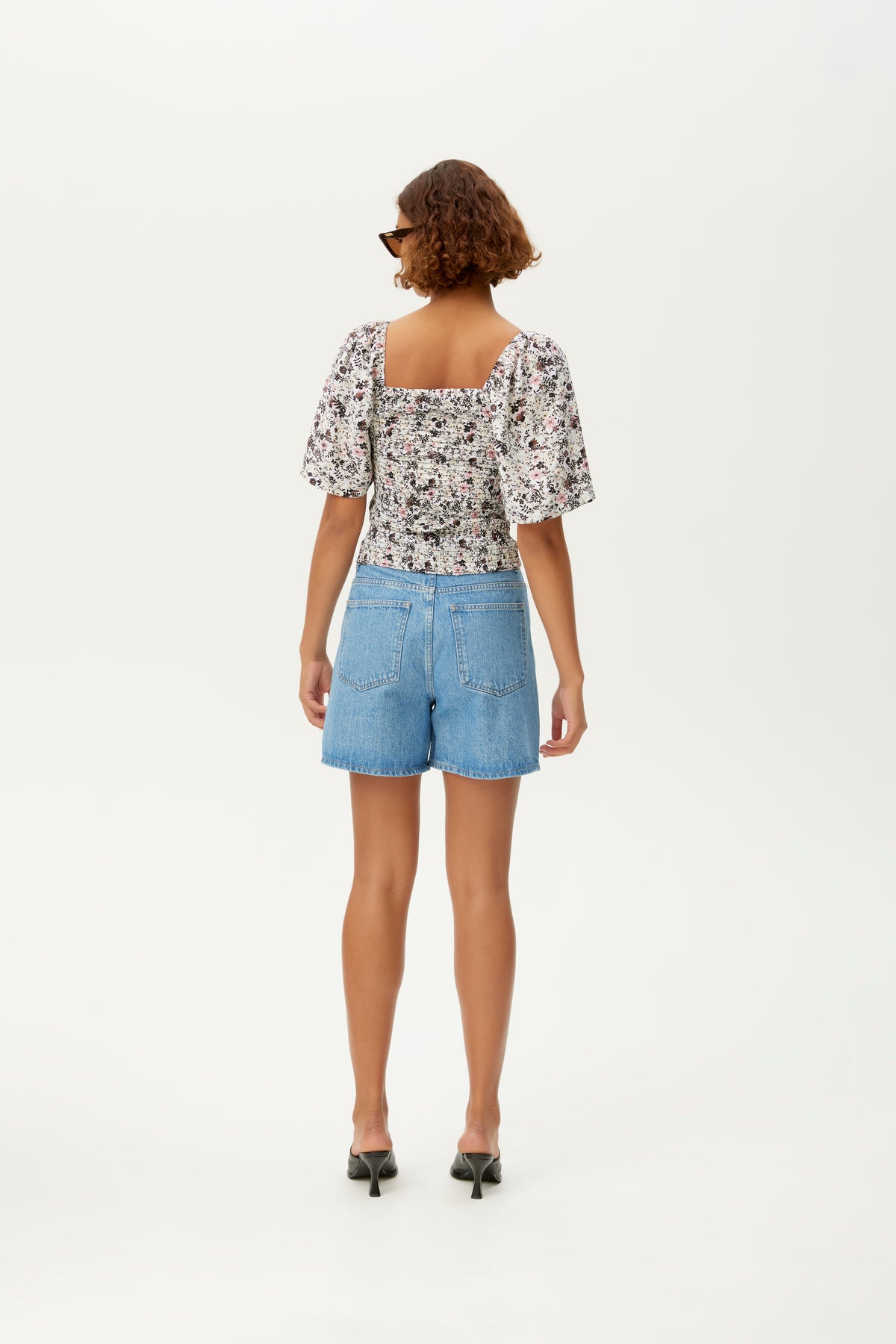 JosyGZ Blouse - Pink Flower Draft