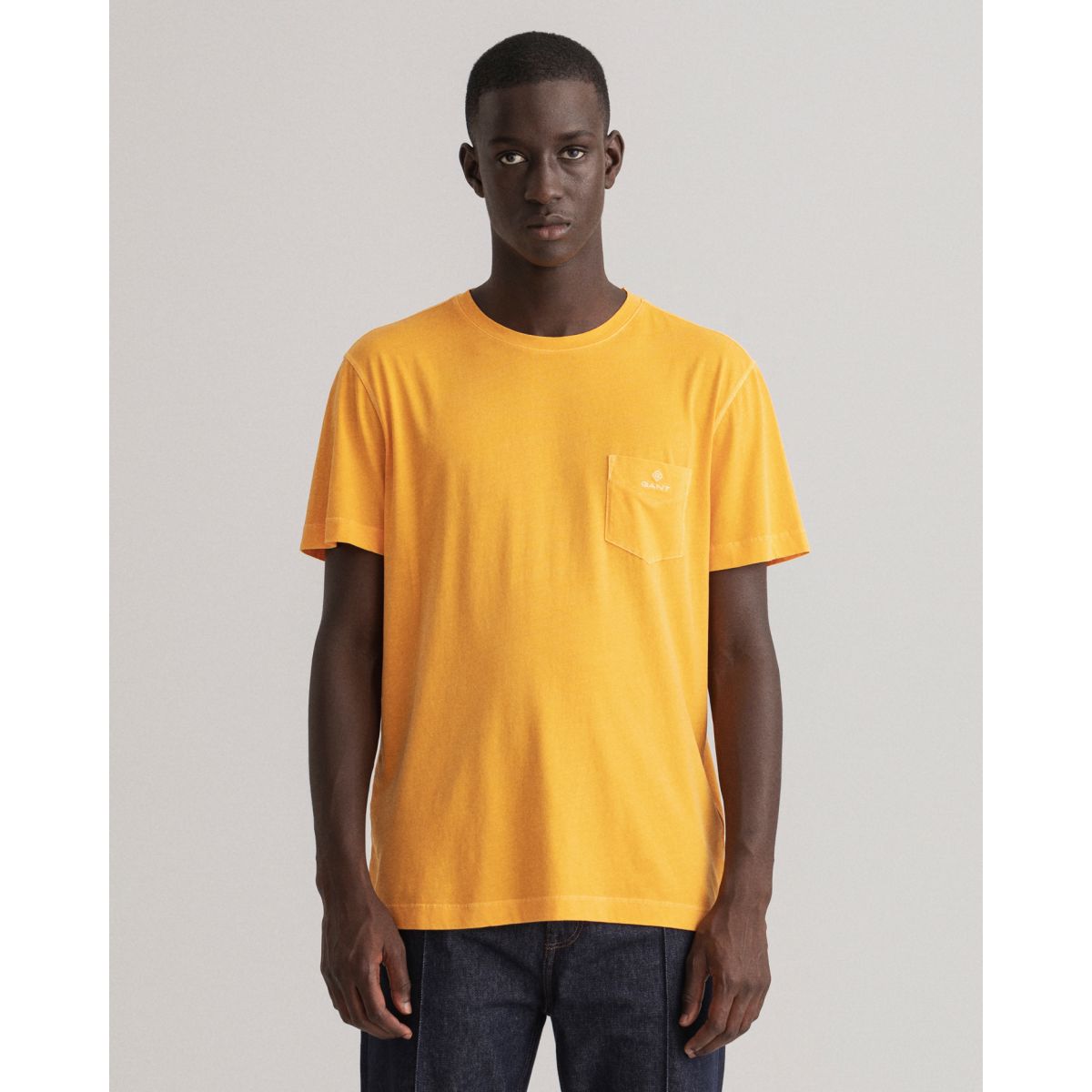 D1. Sunfaded SS T-shirt - Dahlia Orange