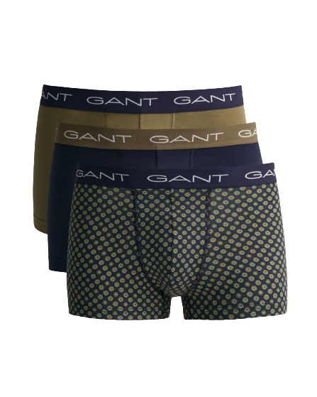 3-Pack Foulard Print Trunks - Evening Blue