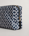 Monogram Print Makeup Bag - Evening Blue