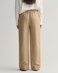 Linen Viscose Pull-On Pants - Horn Beige