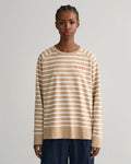 Logo Striped Ls T-Shirt - Dark Khaki