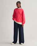 Logo Volume C-Neck Sweat - Magenta Pink