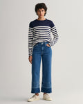 Striped LS T-Shirt - Evening Blue