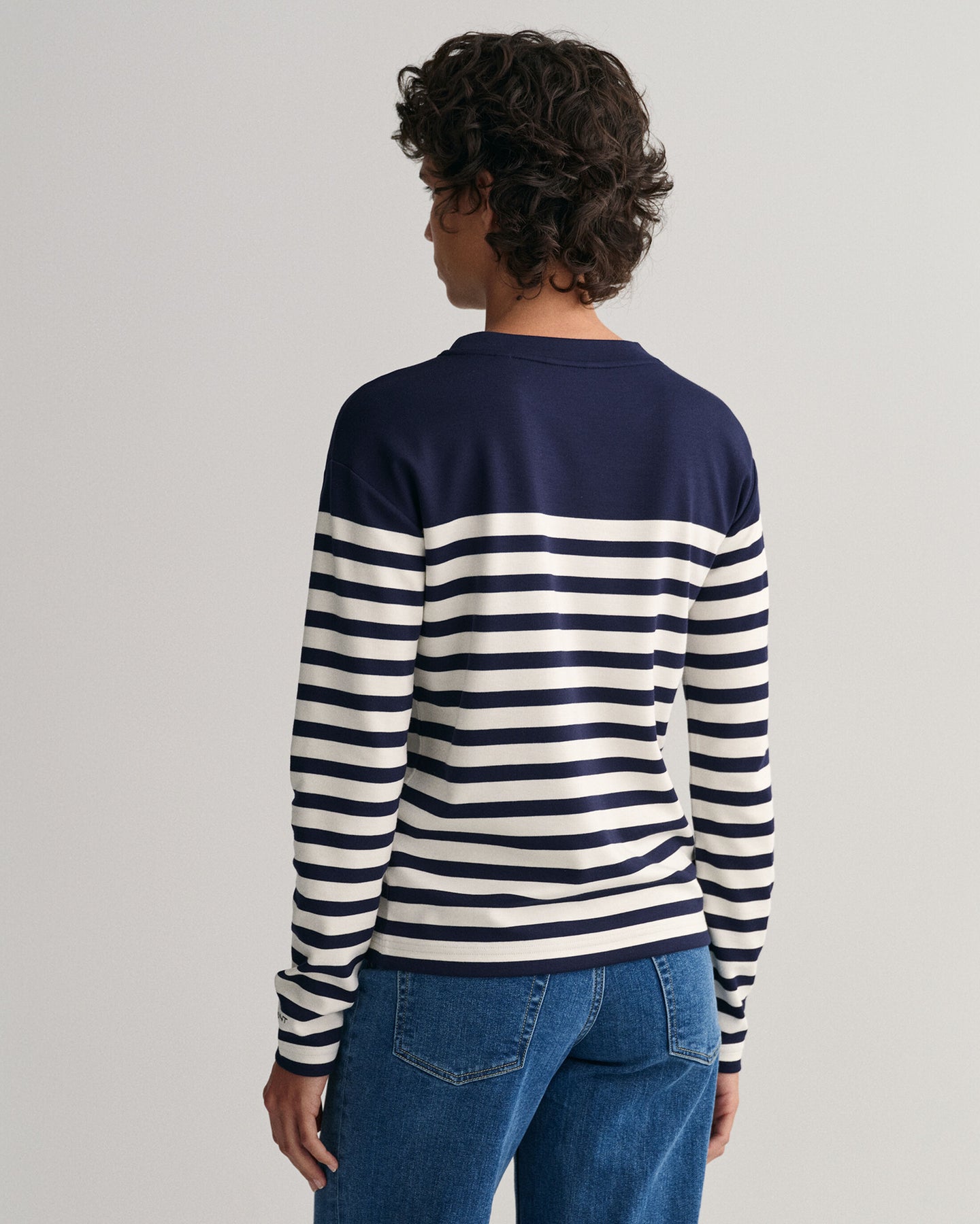 Striped LS T-Shirt - Evening Blue