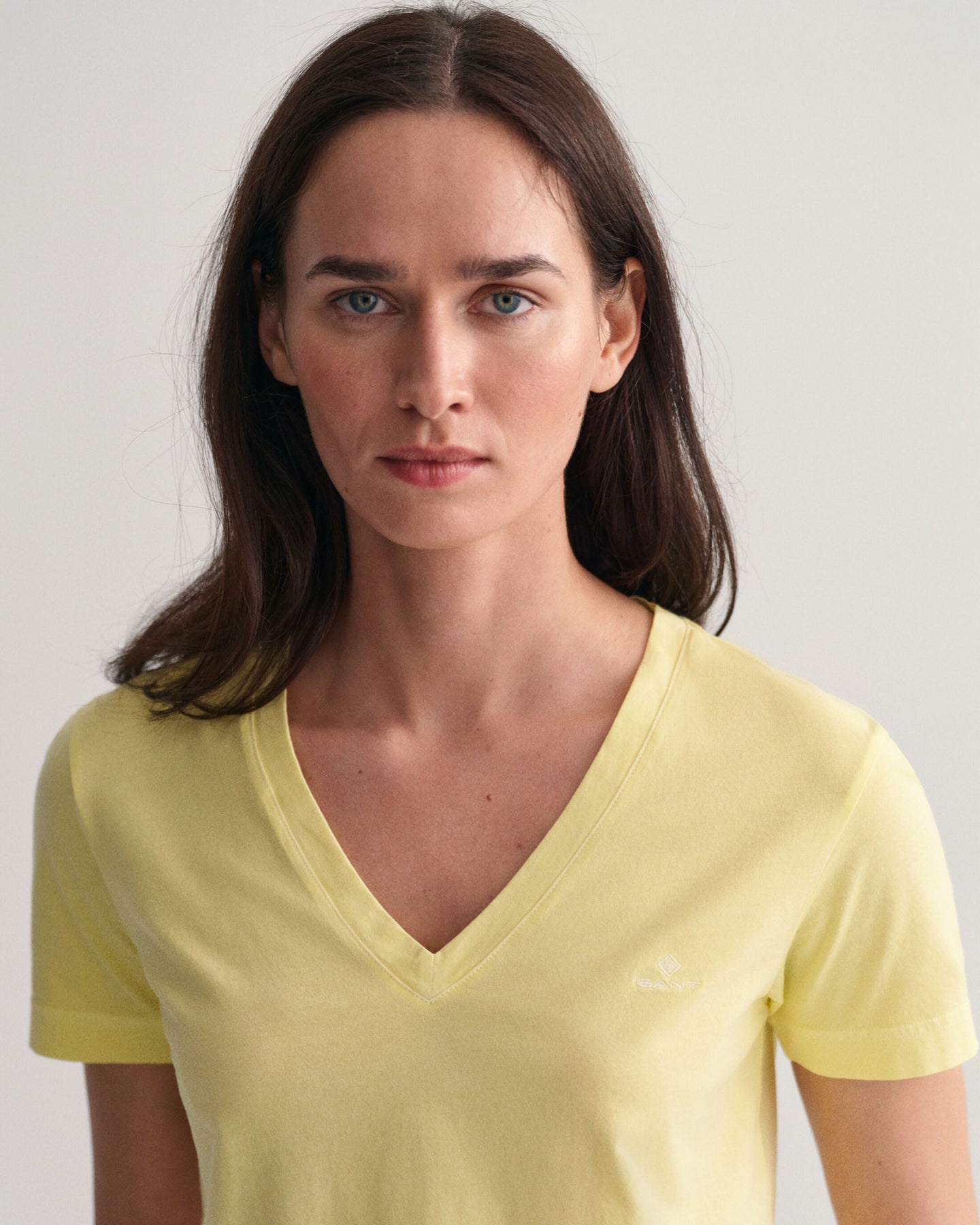 Sunfaded V-Neck Ss T-Shirt - Lemonade Yellow