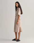 Relaxed Ss Linen Shirt Dress - Horn Beige