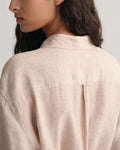 Relaxed Ss Linen Shirt Dress - Horn Beige
