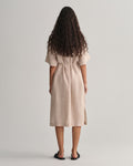 Relaxed Ss Linen Shirt Dress - Horn Beige