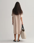 Relaxed Ss Linen Shirt Dress - Horn Beige