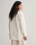 Linen Viscose Shirt Jacket - Eggshell