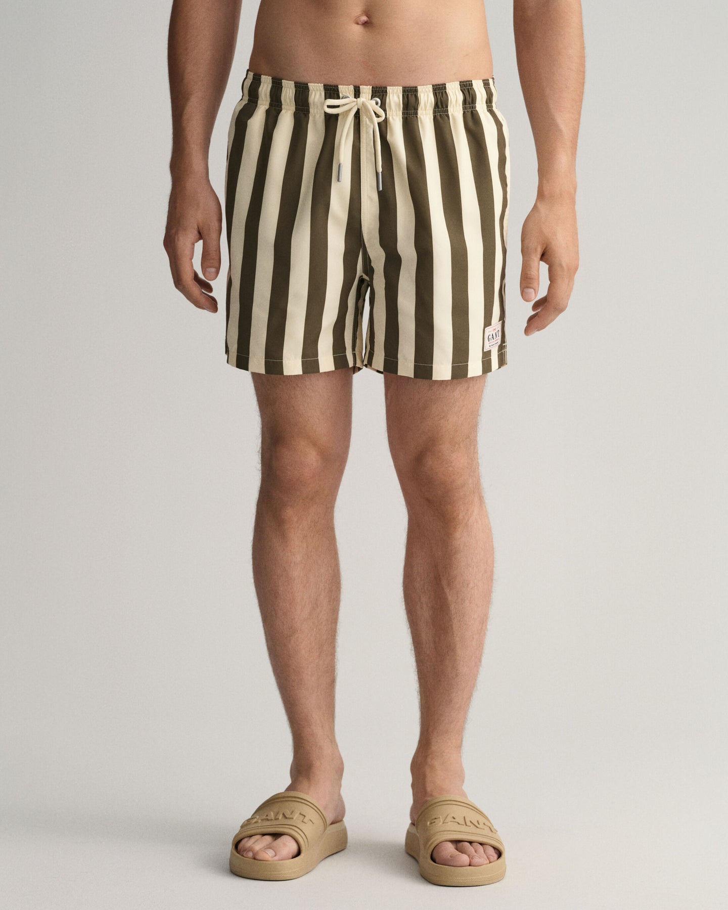 CF Block Stripe Swim Shorts - Racing Green