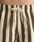 CF Block Stripe Swim Shorts - Racing Green