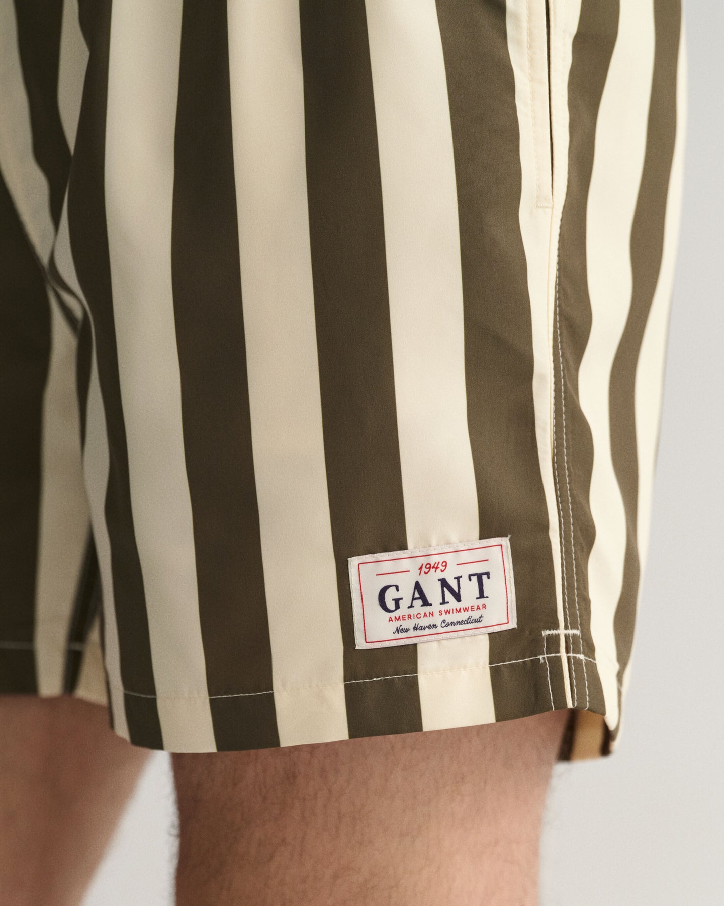 CF Block Stripe Swim Shorts - Racing Green