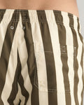 CF Block Stripe Swim Shorts - Racing Green