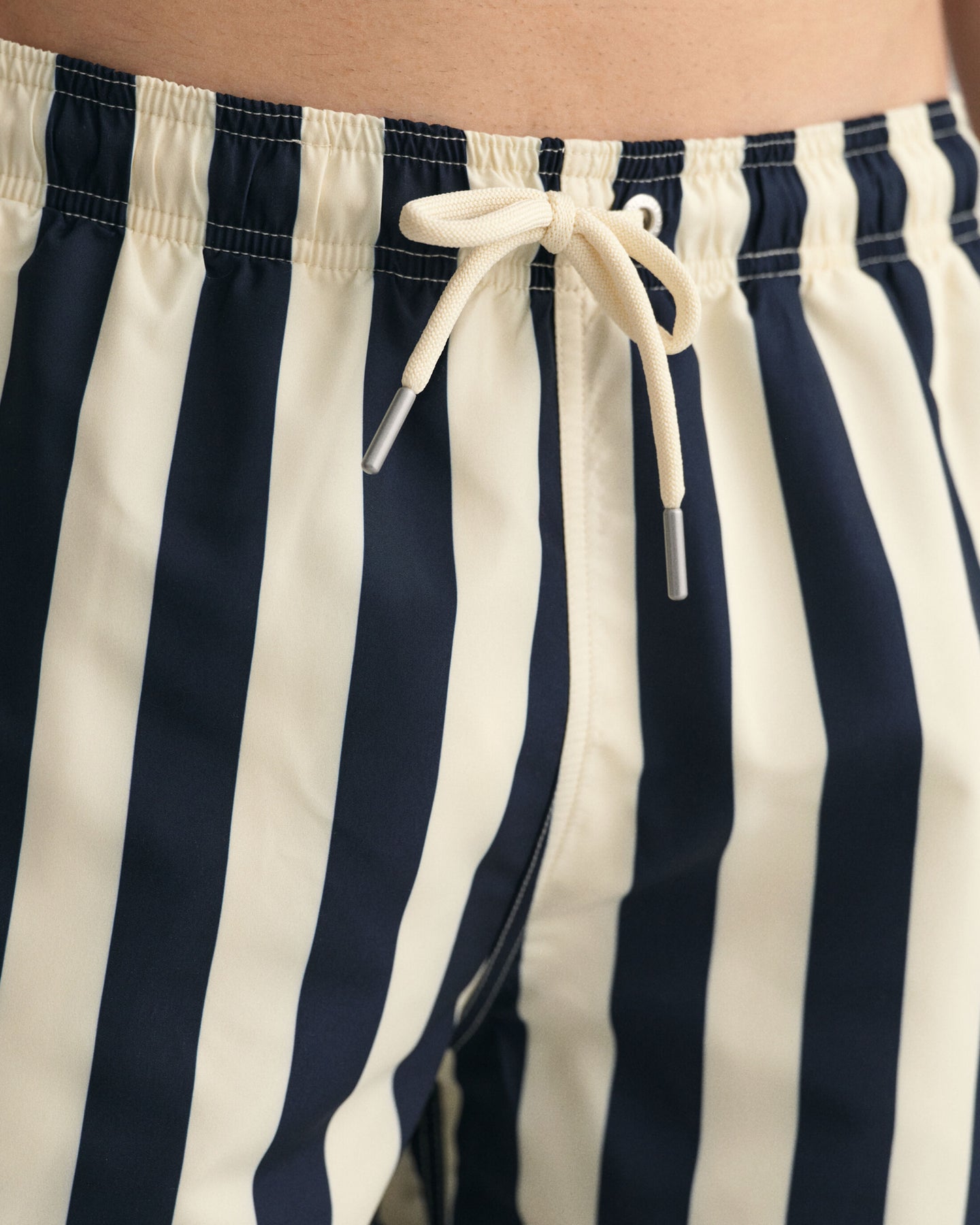 CF Block Stripe Swim Shorts - Evening Blue