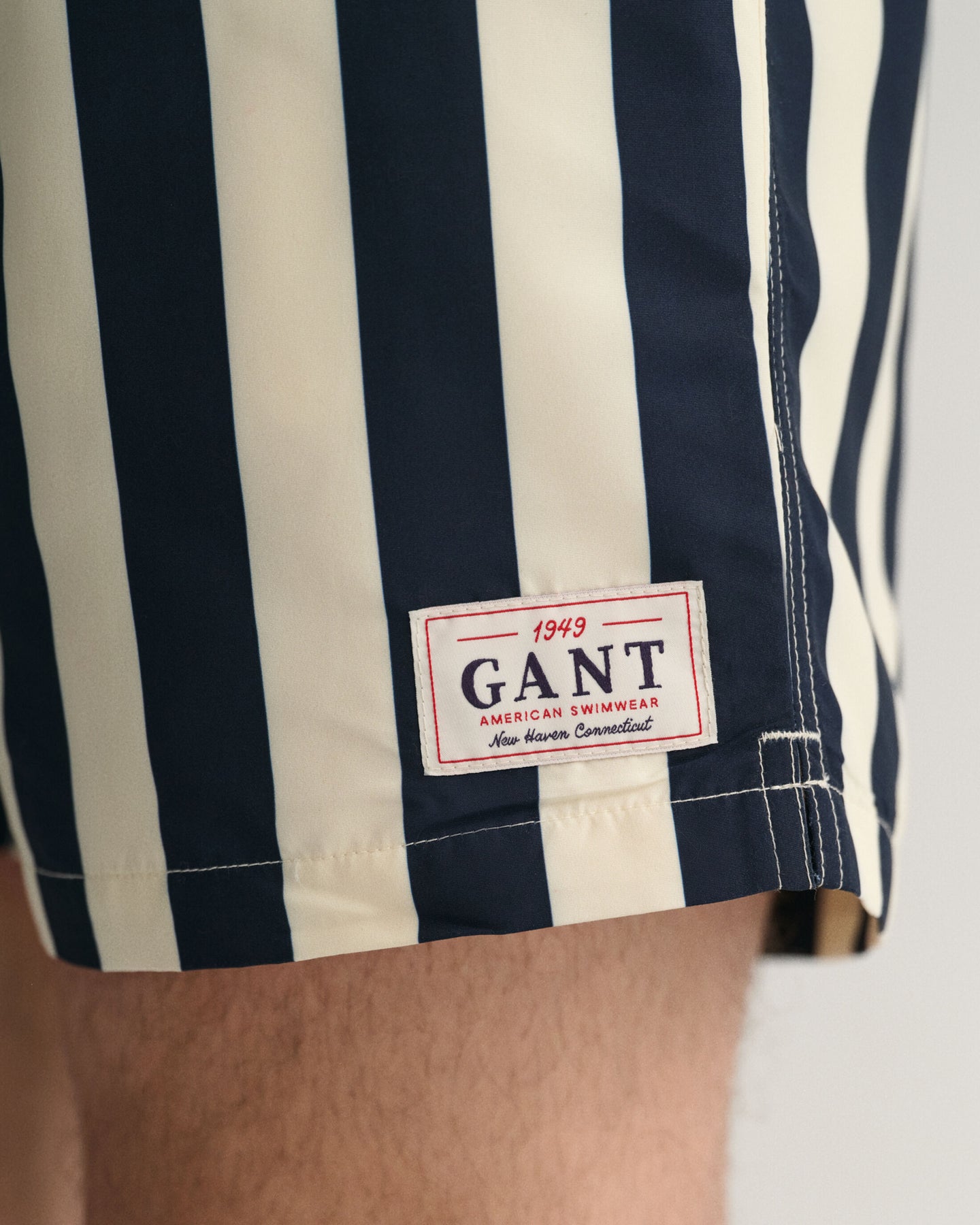 CF Block Stripe Swim Shorts - Evening Blue