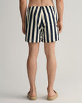 CF Block Stripe Swim Shorts - Evening Blue