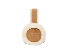 W Embroidered L Earmuffs - Chestnut