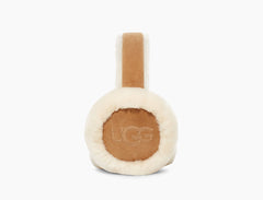 W Embroidered L Earmuffs - Chestnut