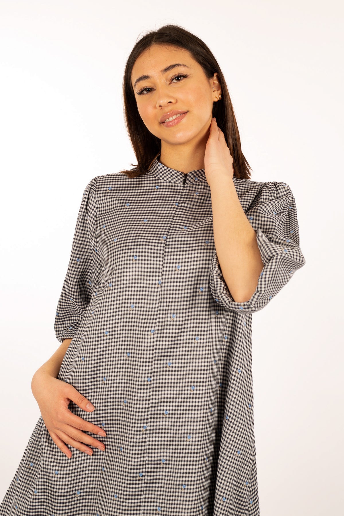 Tanja Dress - Grey Check