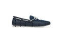Braided Lace Loafer - Navy/White
