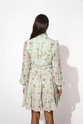 Francesca Dress - Soft Floral Pistachio