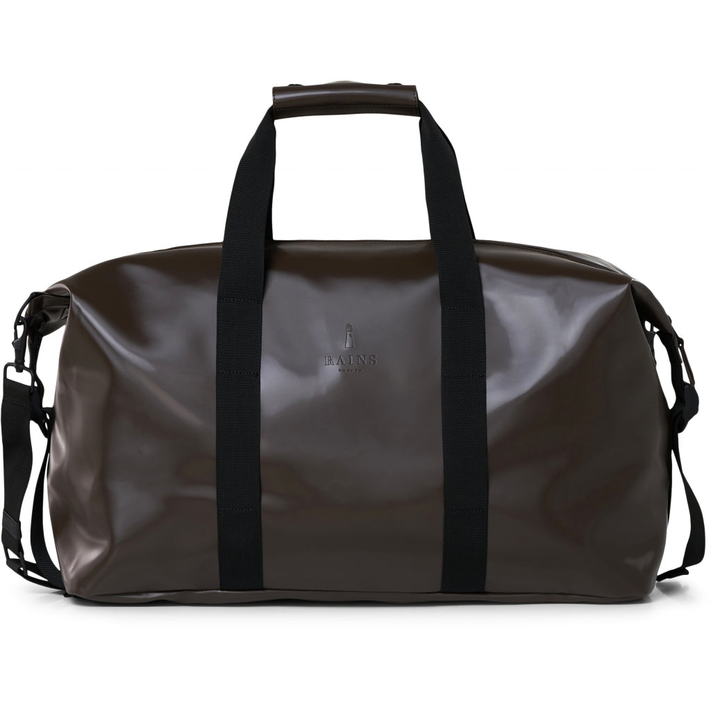 Weekend Bag - Shiny Brown - Rains - Tilbehør - VILLOID.no