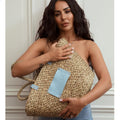 Small Beach Bag Blue - Light Blue - Núnoo - Tilbehør - VILLOID.no