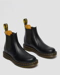 Dr. Martens 2976 Yellow Stitch Smooth Leather Chelsea Boots