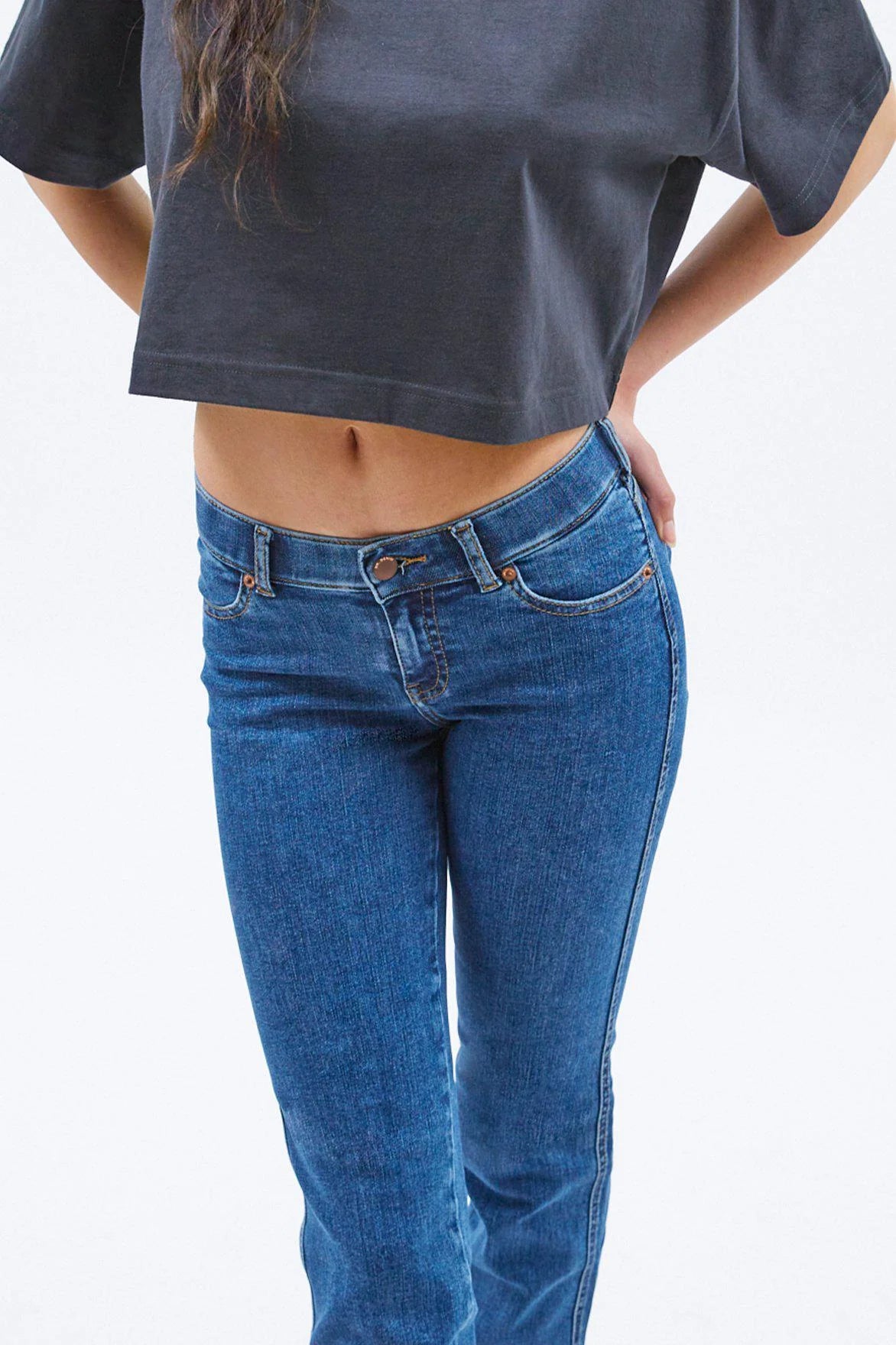 Dixy Straight - Pyke Plain Dark Blue