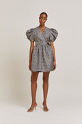 Delilah Dress - Midnight Blue Metallic