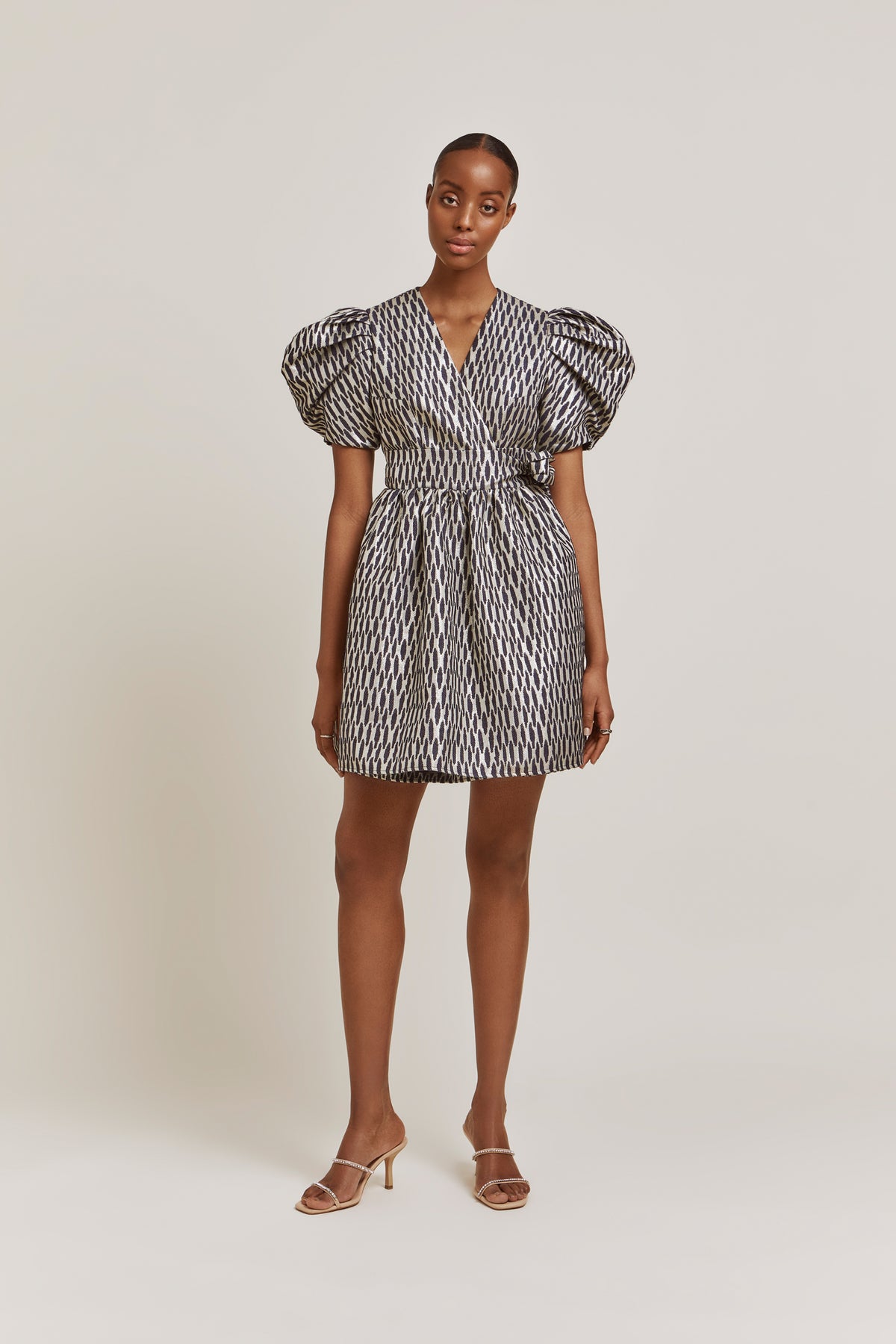Delilah Dress - Midnight Blue Metallic