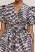 Delilah Dress - Midnight Blue Metallic