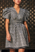 Delilah Dress - Midnight Blue Metallic