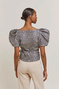 Ditte Blouse - Midnight Blue Metallic