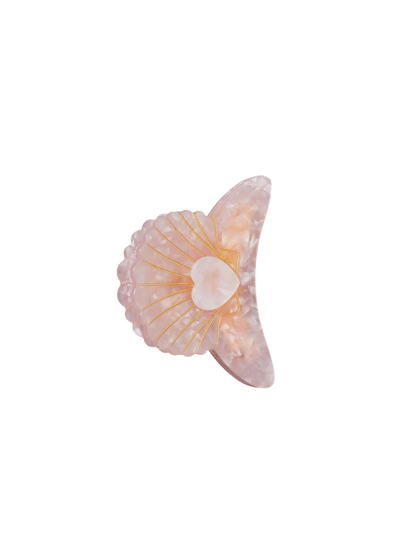 Paua Hair Claw - Pink Icing